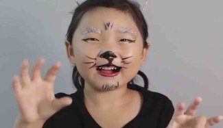 نقاشی صورت کودکان - گربه